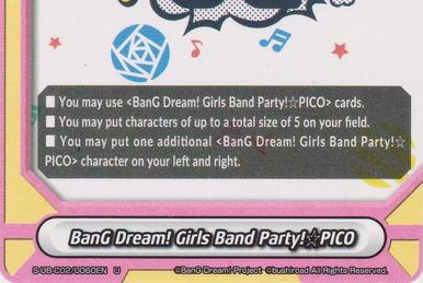 Flag Card S-PR/079EN Buddyfight Bang Dream! Girls Band Party PICO