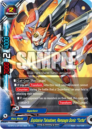 Explosive Takedown, Rampage Sonic 