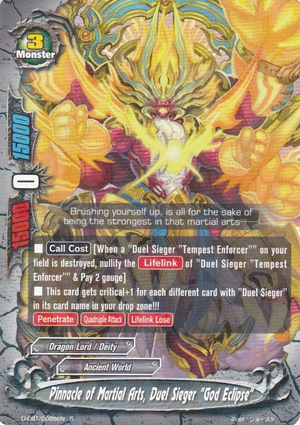 Pinnacle of Martial Arts, Duel Sieger Pinnacle of Martial Arts, Duel Sieger
