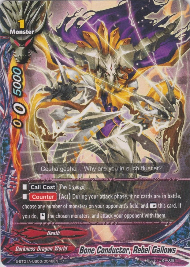 Bone Conductor, Rebel Gallows | Future Card Buddyfight Wiki