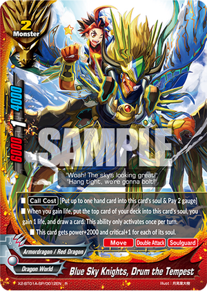 Blue Sky Knights, Drum the Tempest | Future Card Buddyfight