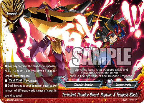 Turbulent Thunder Sword Rupture X Tempest Slash Future Card Buddyfight Wiki Fandom Turbulent Thunder Sword Rupture X Tempest Slash Future Card Buddyfight Wiki Fandom