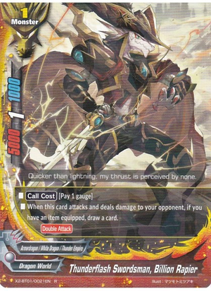 Thunderflash Swordsman, Billion Rapier | Future Card