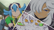 Rouga's reaction to Tasuku's disguise