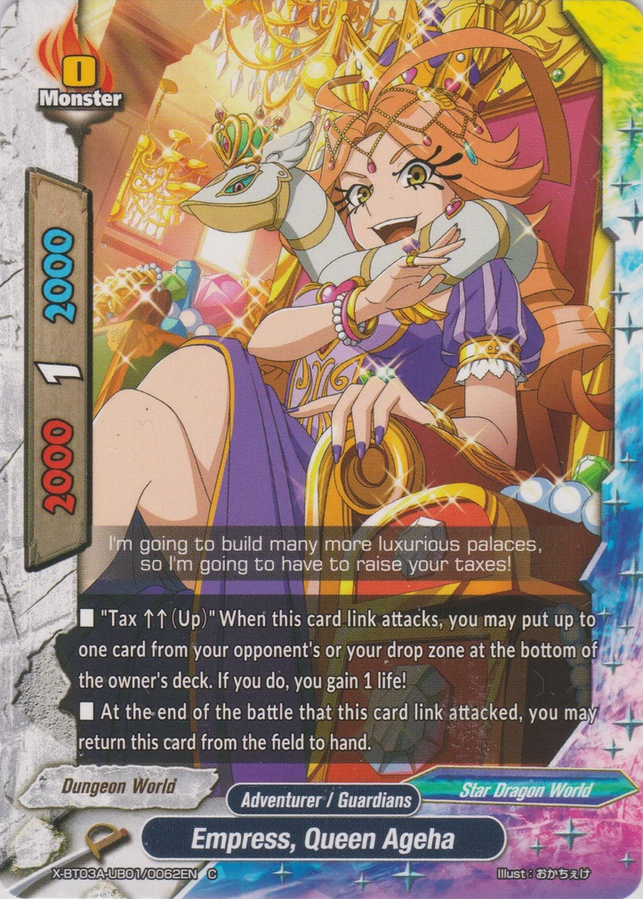 Empress Queen Ageha Future Card Buddyfight Wiki Fandom