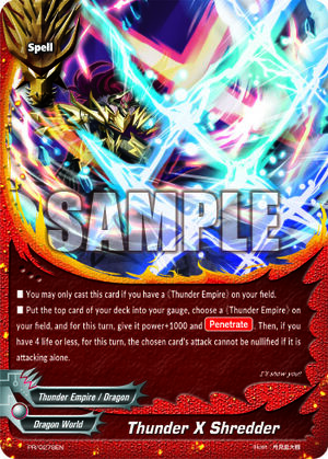Thunder X Shredder | Future Card Buddyfight Wiki | Fandom