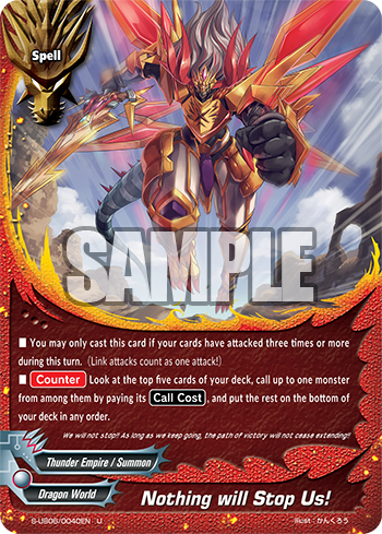 Nothing will Stop Us! | Future Card Buddyfight Wiki | Fandom