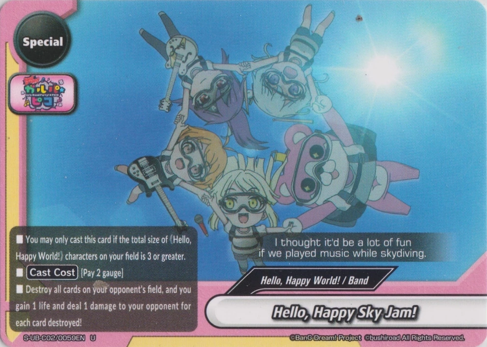 Hello Happy Sky Jam Future Card Buddyfight Wiki Fandom