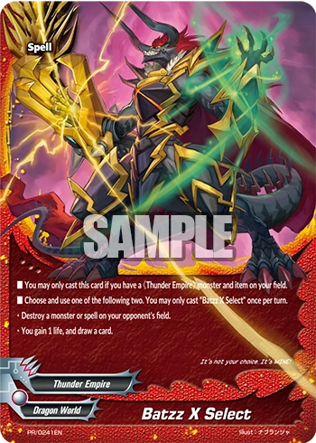Batzz X Select | Future Card Buddyfight Wiki | Fandom