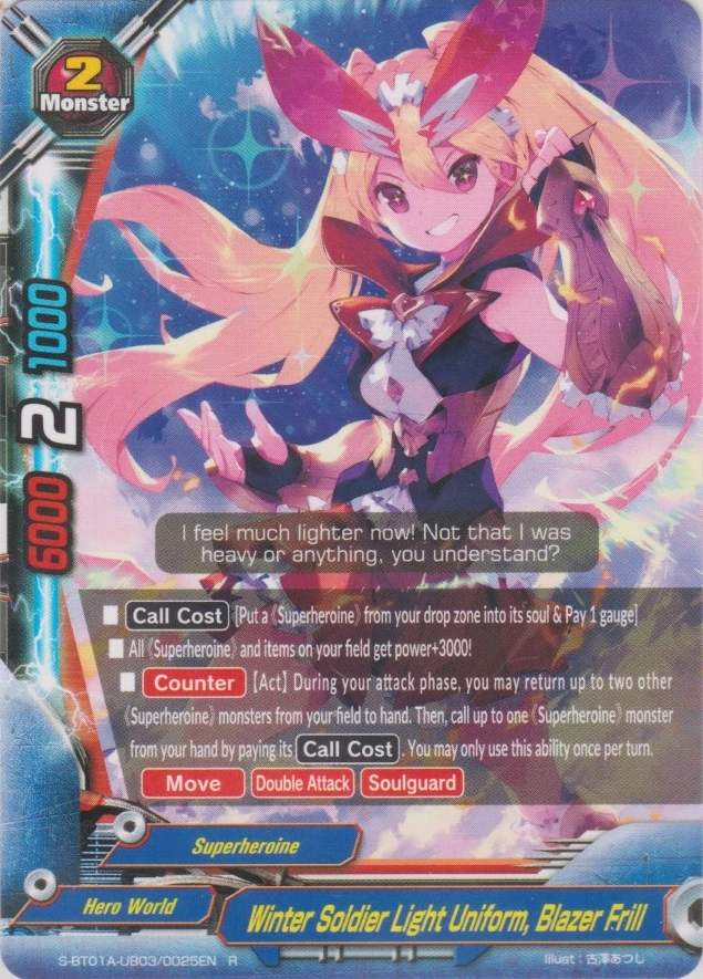 Winter Soldier Light Uniform, Blazer Frill | Future Card