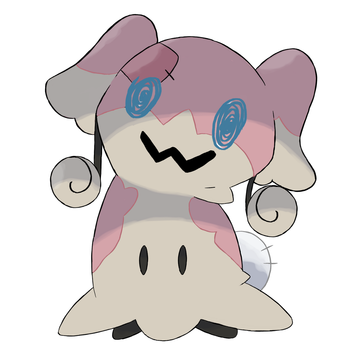 Its ghost. Покемон Мимикью. Mimikyu. Pokemon buddyized. PYOGRE.