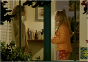 Joyce confronting Buffy after her first slay.