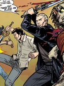 Spike and Angel fight together in London.