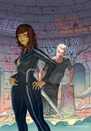 Morgan charms Spike to have him as her project.