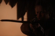 Holtz uses a crossbow to hunt vampires.