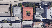 Overhead view of the building