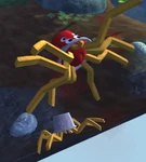 Fryder sauced with ketchup, showing the sauce in the cup