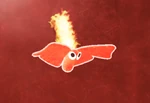 A Flamin' Cheepoof flying