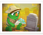 Triffany visiting Bronica's grave