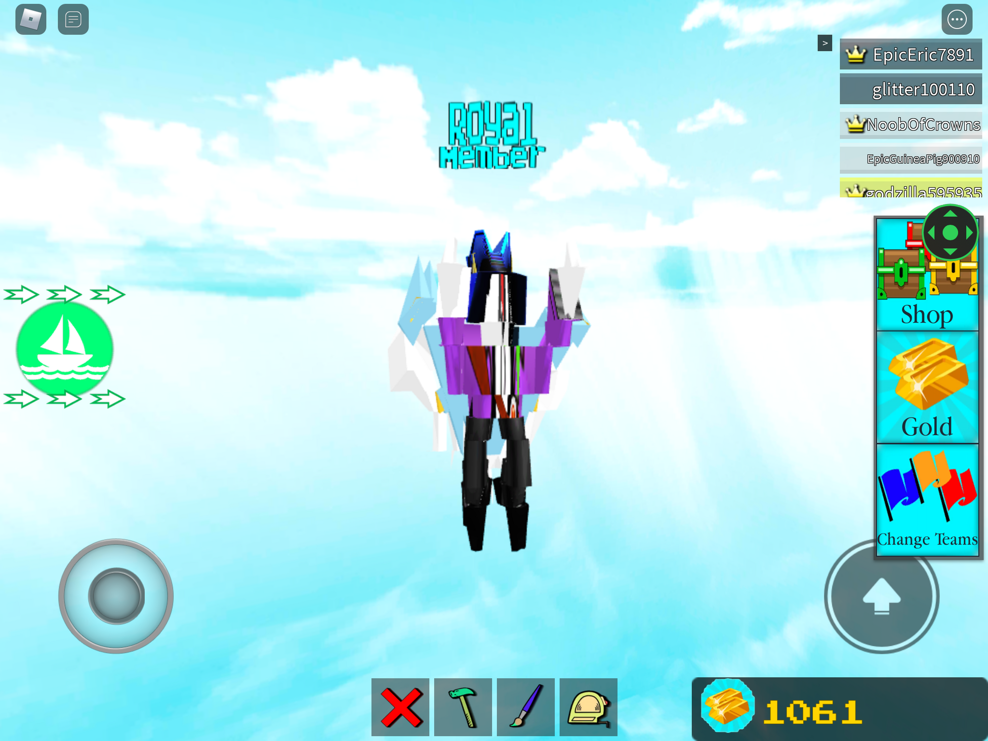 Bugs And Glitches Build A Boat For Treasure Wiki Fandom - how to make roblox character walk upside down