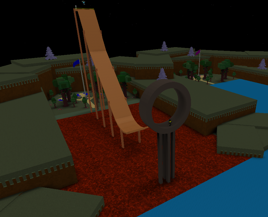 a wooden ramp roblox