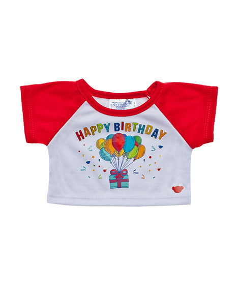 Red Happy Birthday T-Shirt | Build-a-Bear Workshop Wiki | Fandom