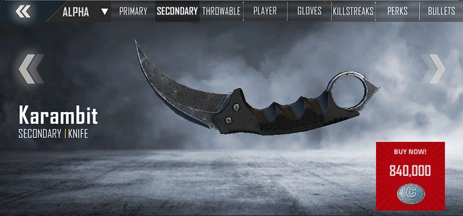 Karambit, Phantom Forces Wiki