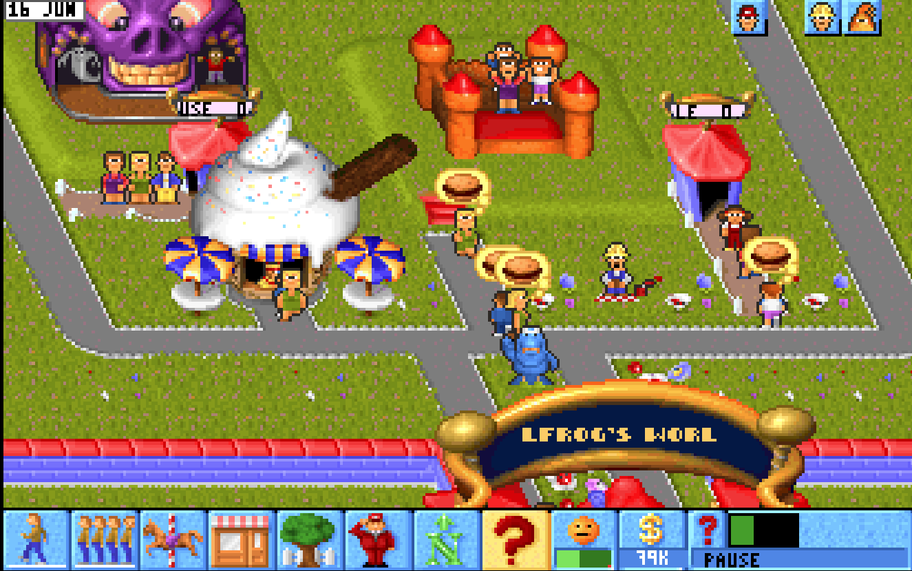theme park video game