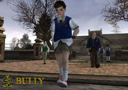 A beta version of Pedro wearing blue.