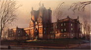 Concept art of the Bullworth Academy