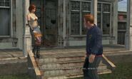 The first meeting between Zoe and Jimmy in "Revenge of Mr. Burton"