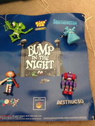 1995 SUBWAY TOY DISPLAY BUMP IN THE NIGHT -- ALL PIECES INCLUDED