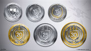 Anniversary Coins 5-30 Years