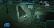 A promotional image of Halo: Combat Evolved is located on one of the terminals.