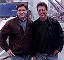 Michael Salvatori (right) with his longtime composing partner, Marty O'Donnell.