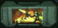 A promotional image for Halo 2 is located behind the 360s.