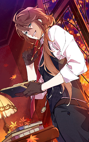 anime girl writing a story