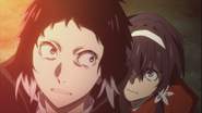 Akutagawa shocked by Kyoka's presence