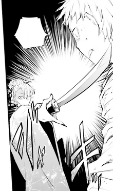 Koyo threatens Atsushi (manga)