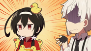 Atsushi notices the rubberducks brought by Kyoka