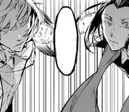 Fukuzawa and Mori punch Pushkin