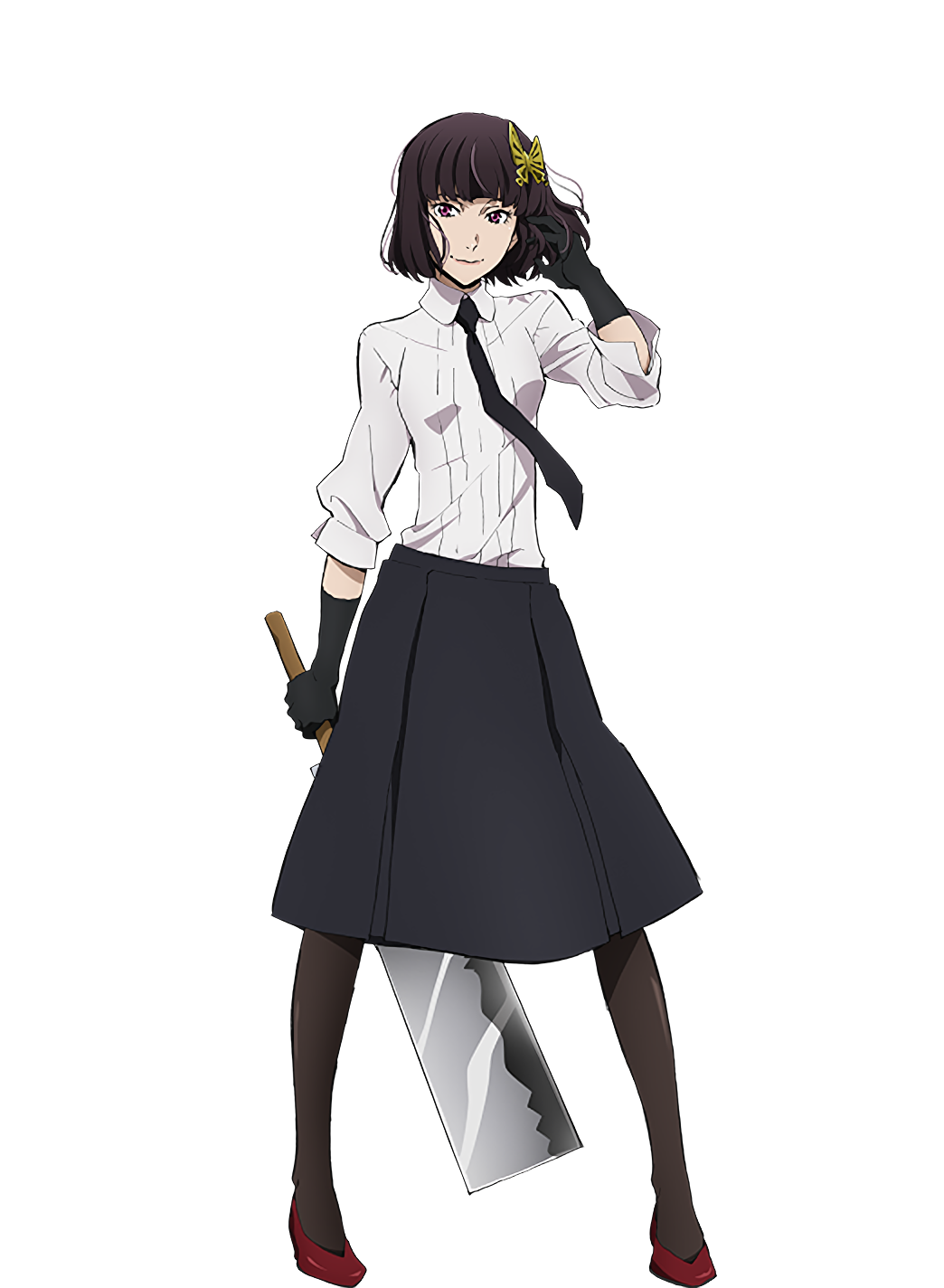 Anime girl, original, character, black dress, glasses HD wallpaper | Pxfuel