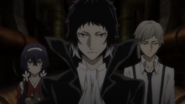 Akutagawa, Kyōka, and Atsushi in the emergency passage