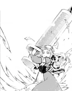 Elise prepares to strike Fukuzawa