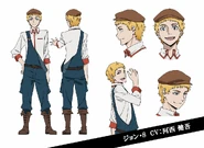 John Steinbeck Anime Character Design