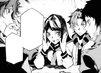 Naomi telling Akutagawa that the agency will find her sister (BEAST manga)