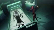 Teruko frees Atsushi from his restraints