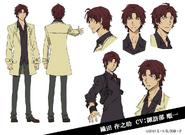 Sakunosuke Oda Anime Character Design