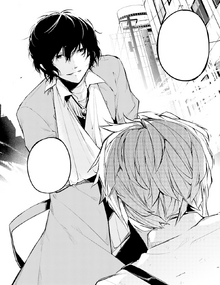 Atsushi meets Dazai during Guild's plan execution (manga)