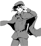 Akutagawa wearing Hunting Dogs uniform